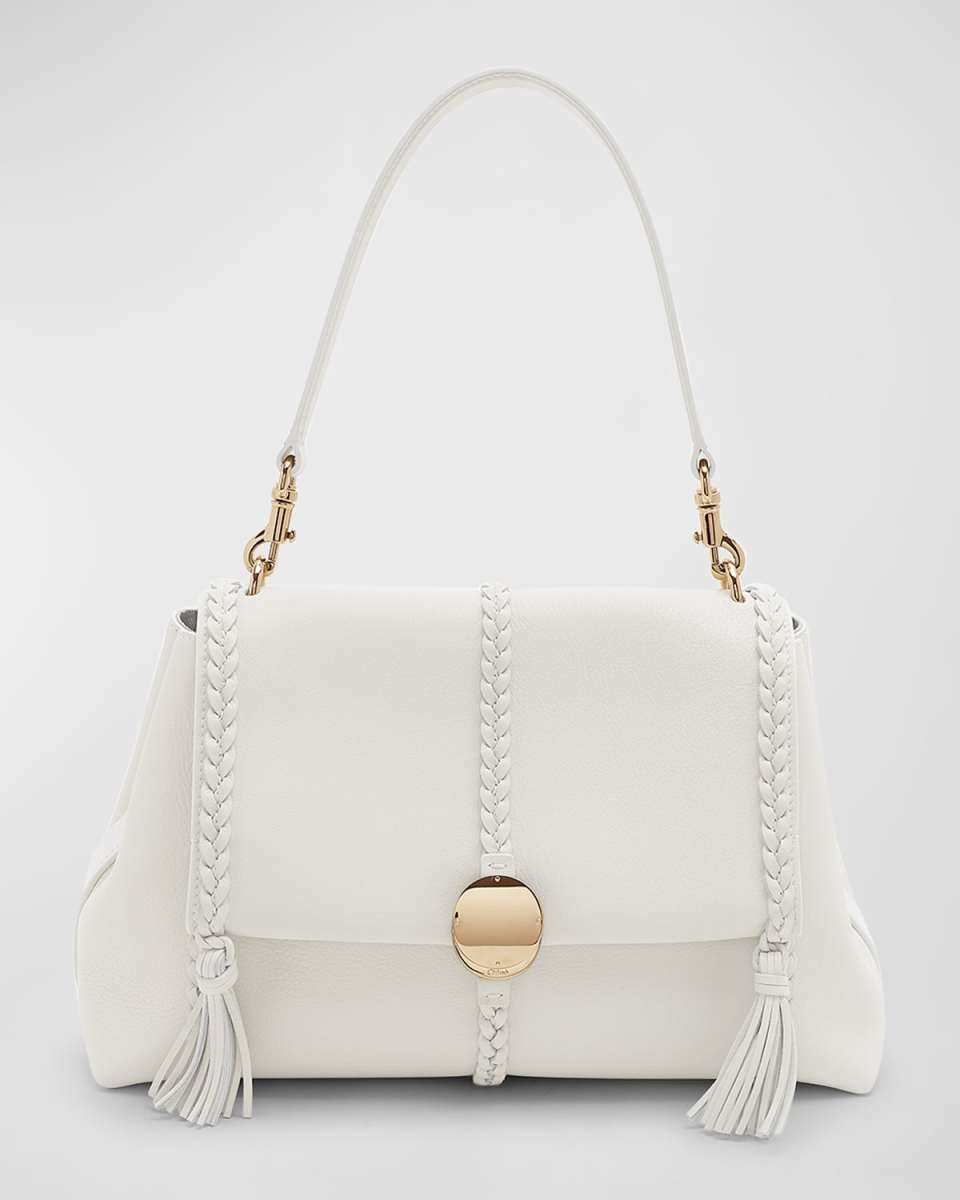 Penelope Medium Top-Handle Bag in Smooth Grained Leather